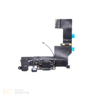 Разъем зарядки (нижний шлейф) iPhone 5s Black