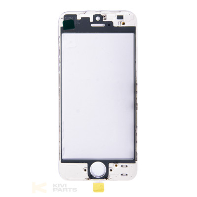 Скло з рамкою  iPhone 5 White
