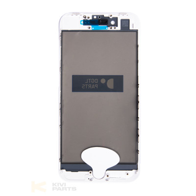 Скло з рамкою і плівкою OCA + полярик iPhone 8 White Скло з рамкою і плівкою OCA + полярик iPhone 8 White