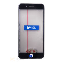 Скло з рамкою і плівкою OCA + полярик iPhone 8 Plus Black