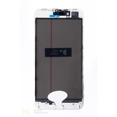 Скло з рамкою і плівкою OCA + полярик iPhone 8 Plus White