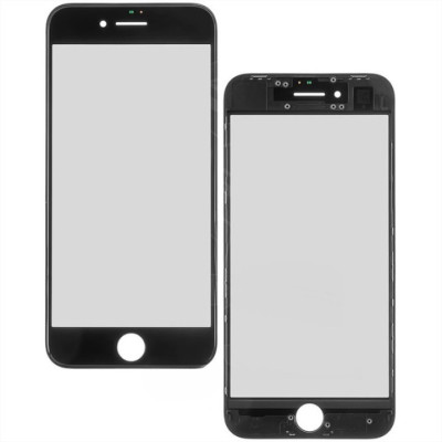 Скло з рамкою і плівкою OCA iPhone 8 Black