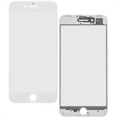 Скло з рамкою і плівкою OCA iPhone 8 PLUS White