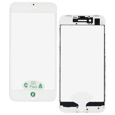 Скло з рамкою і плівкою OCA iPhone 8 White