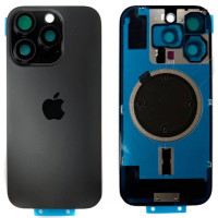 Задняя крышка iPhone 16 Pro Max (со стеклом камеры) Black Titanium