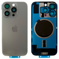 Задняя крышка iPhone 16 Pro Max (со стеклом камеры) Natural Titanium